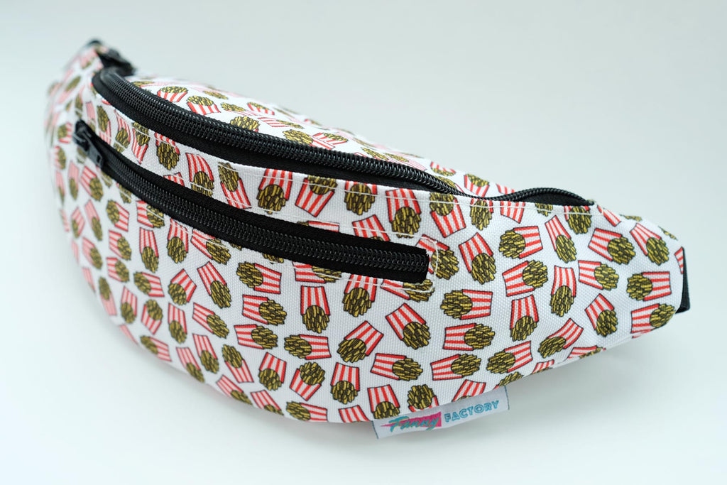 Fanny Pack with French Fries Pattern on It