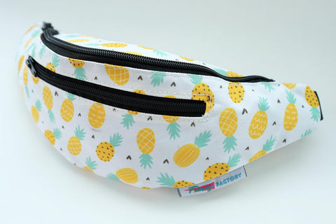 Tropical themed fanny pack with pineapples 